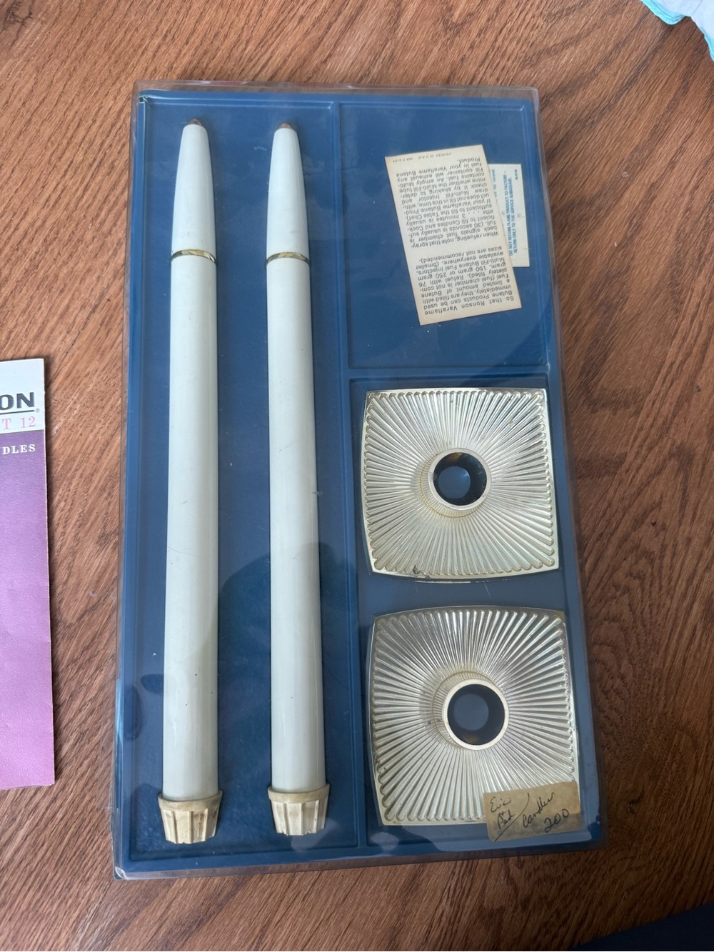Ronson Stardust butane refillable candle 1960s